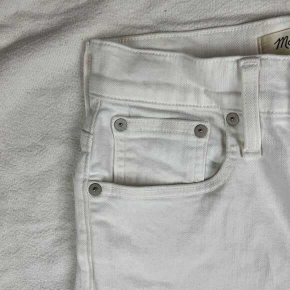 Madewell The Petite Perfect Vintage Jean in Tile White: Raw-Hem Edition Size 24P - Picture 7 of 16